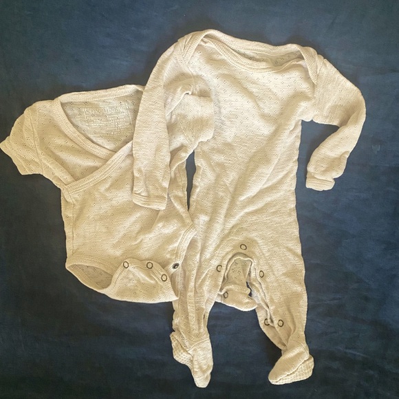 2 piece L’ovedbaby NB beige outfit - Picture 1 of 7